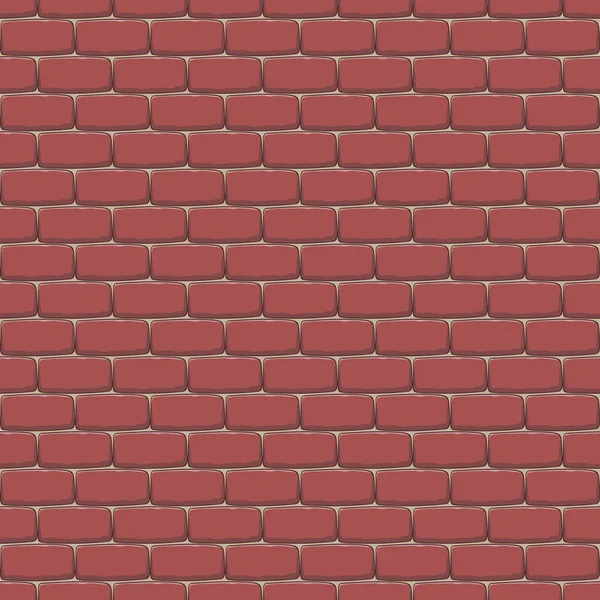 Backsteinmauer Hintergrund. nahtloses Muster — Stockvektor