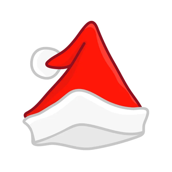 Santa hatt isolerade illustration — Stock vektor