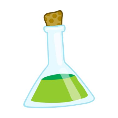 Test tüpü illüstrasyon izole