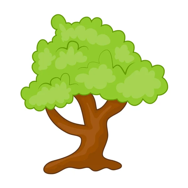 Изолированная иллюстрация дерева — стоковый вектор