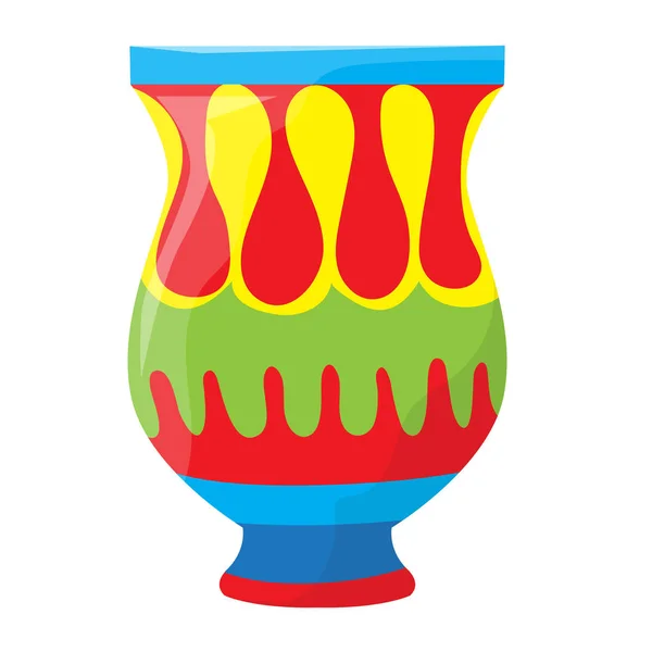 Illustrazione isolata vaso — Vettoriale Stock