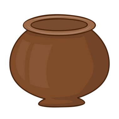 Kil pot izole illüstrasyon