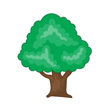 illüstrasyon izole ağaç