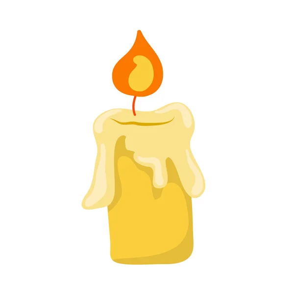 Candle isolerade illustration — Stock vektor