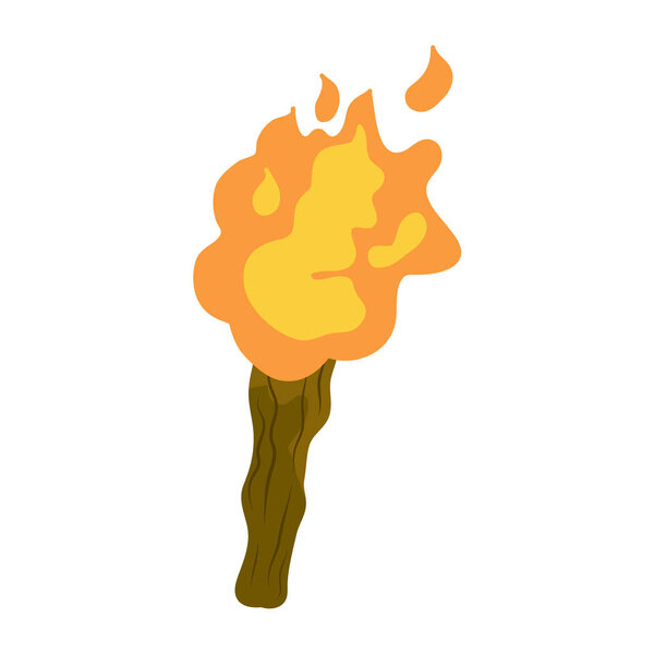 torch isolated illustration