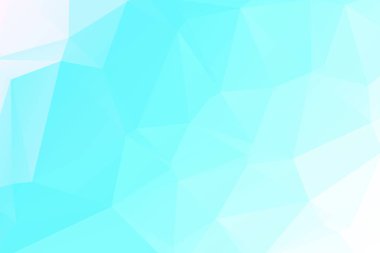 Mavi ve beyaz poligonal mozaik arka plan