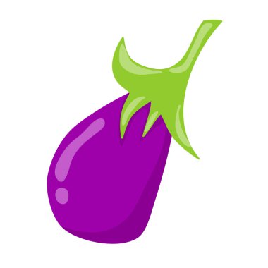 sebze patlıcan izole illüstrasyon