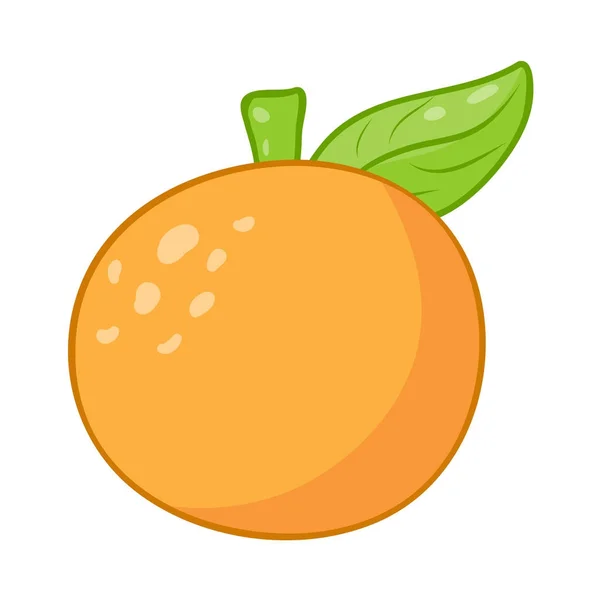 Ilustração laranja isolada — Vetor de Stock
