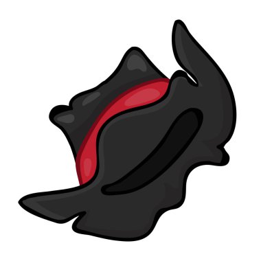 izole hat illüstrasyon