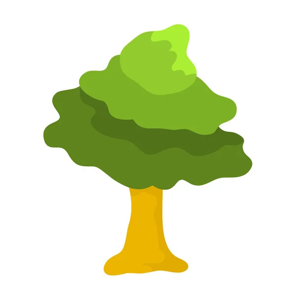 分離されたツリーの図 — ストックベクタ