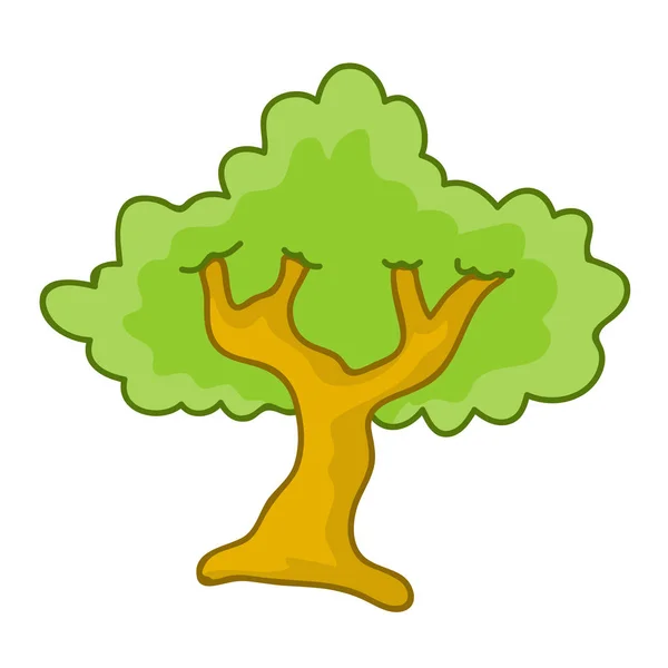 Árvore ilustração isolada — Vetor de Stock