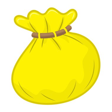 Tuval izole çuval illüstrasyon