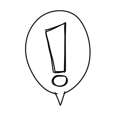 Elle çizilmiş ünlem işareti