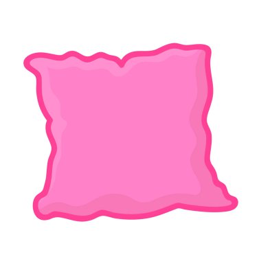 pembe yastık izole illüstrasyon