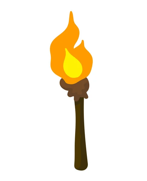 Torch isolated illustration — Stock Vector