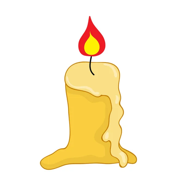 Candle isolerade illustration — Stock vektor