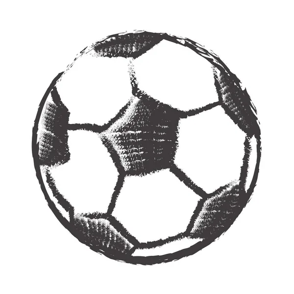 Fußball isolierte Illustration — Stockvektor