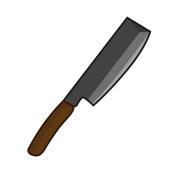 Cuchillo cuchilla ilustración aislada — Vector de stock