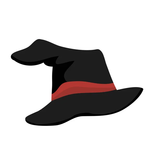 Čarodějnice klobouk, samostatný obrázek — Stockový vektor