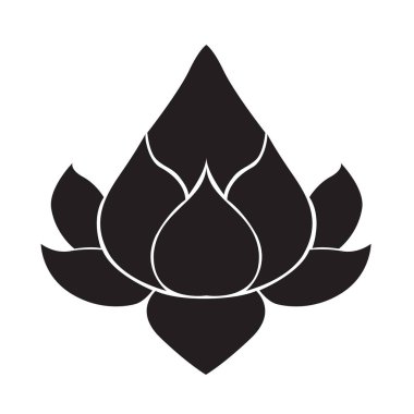 Lotus izole simge tasarlamak