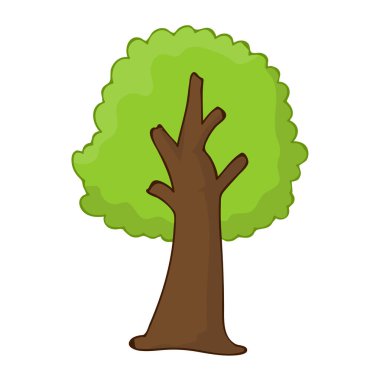illüstrasyon izole ağaç