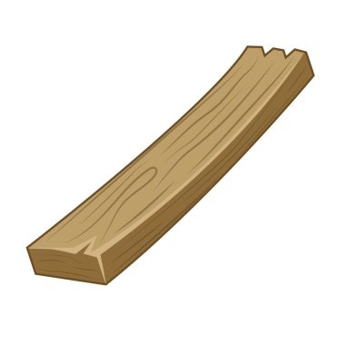ahşap izole illüstrasyon plank