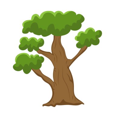 illüstrasyon izole ağaç