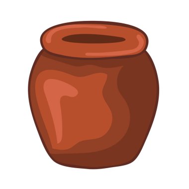 Kil pot izole illüstrasyon