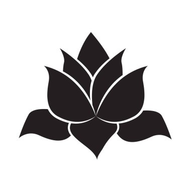 Lotus izole simge tasarlamak