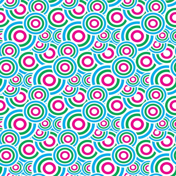 Abstrait sans couture avec des cercles colorés — Image vectorielle