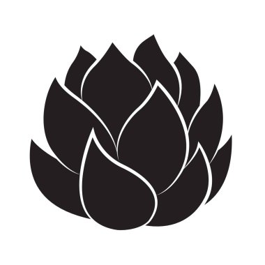 Lotus izole simge tasarlamak