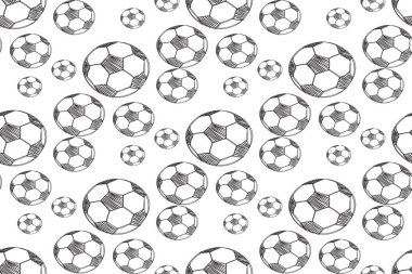 futbol topları ile Seamless Modeli