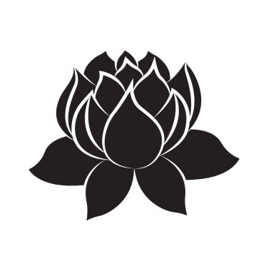 Lotus izole simge tasarlamak