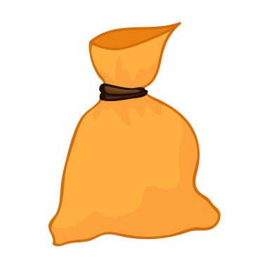 Tuval izole çuval illüstrasyon