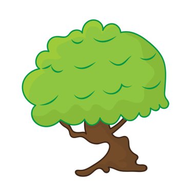 illüstrasyon izole ağaç