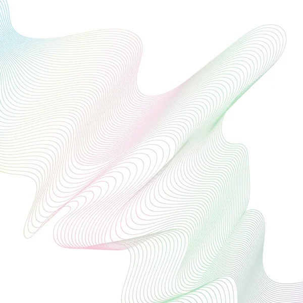 Lignes d'onde abstraites fond — Image vectorielle