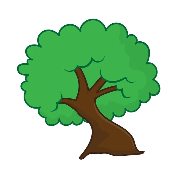 Дерево ізольовані ілюстрація — стоковий вектор