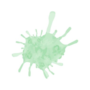 Yeşil suluboya splash