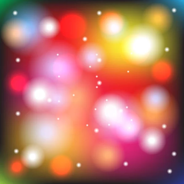 Hermoso fondo colorido abstracto con bokeh desenfocado ligh — Vector de stock