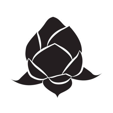 Lotus izole simge tasarlamak