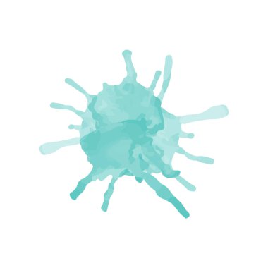 Yeşil suluboya splash