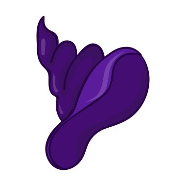 Cadı izole hat illüstrasyon