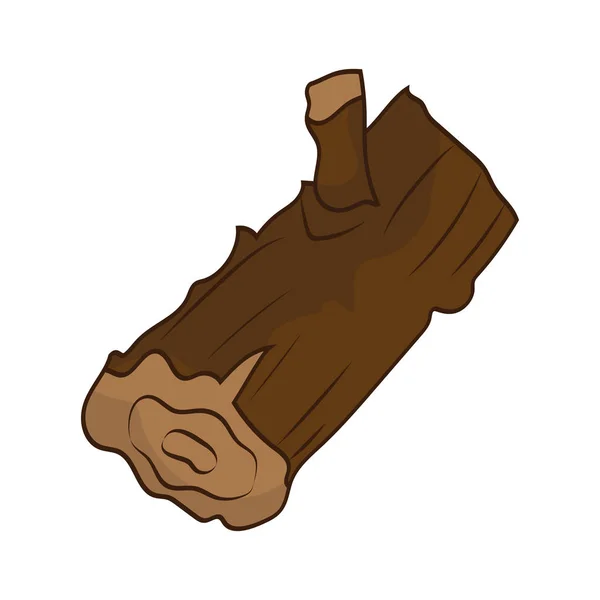 分離された木材の図 — ストックベクタ