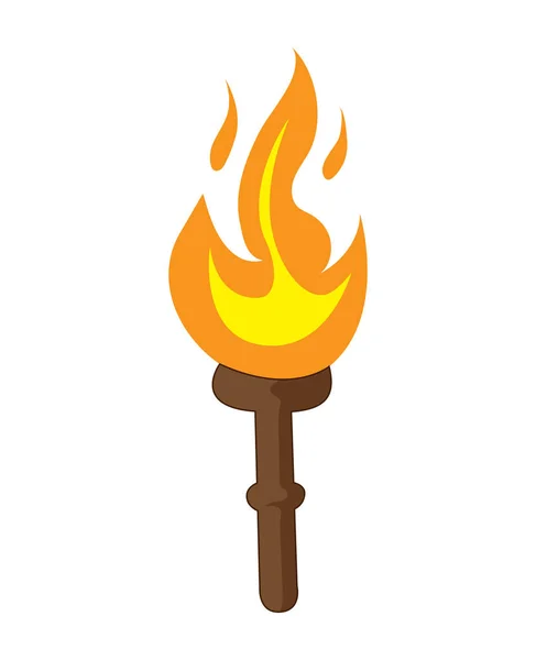 Torche illustration isolée — Image vectorielle