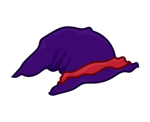 Chapéu de bruxa ilustração isolada — Vetor de Stock