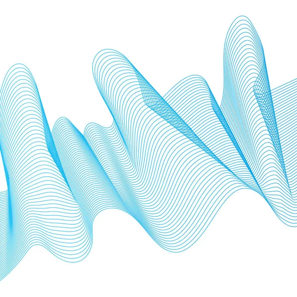 Abstract Wave lines background — Stock Vector