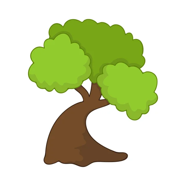 Illustration isolée arbre — Image vectorielle