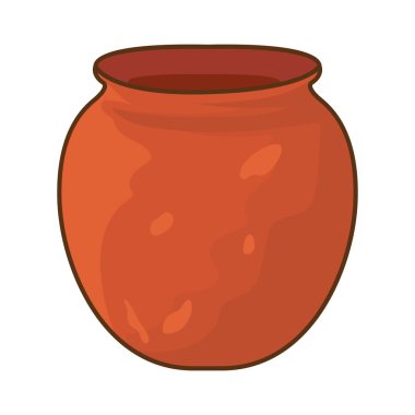 Kil pot izole illüstrasyon