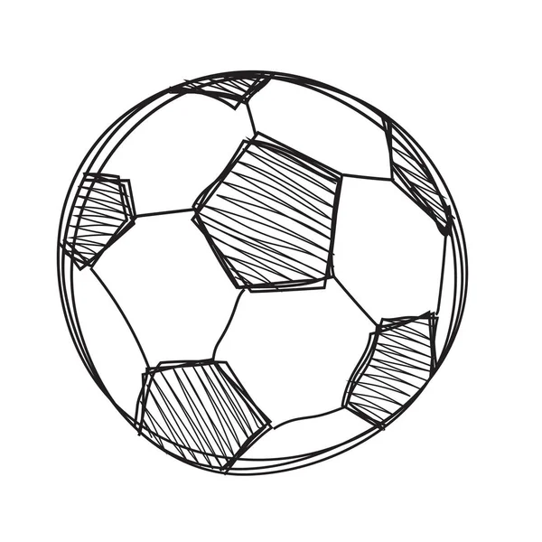 手绘足球球 — 图库矢量图片