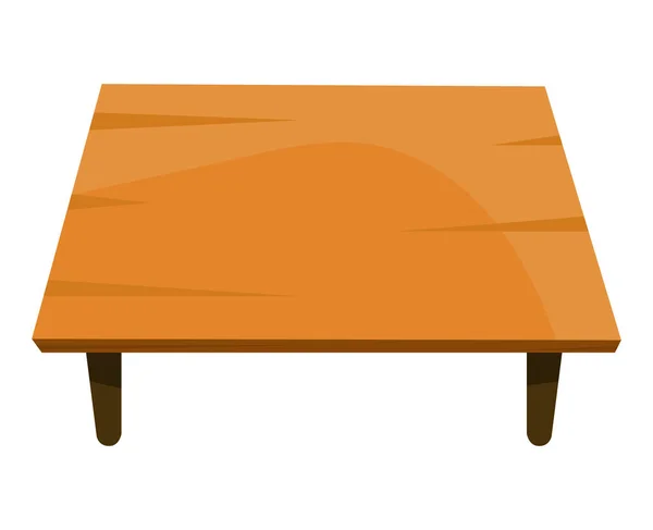 Дерев'яний стіл ізольована ілюстрація — стоковий вектор